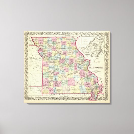 Missouri 8 leinwanddruck (Vorderseite)