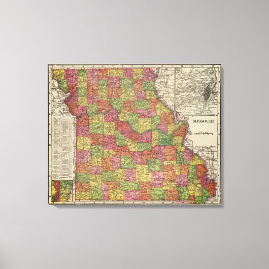 Missouri 8 leinwanddruck (Vorderseite)