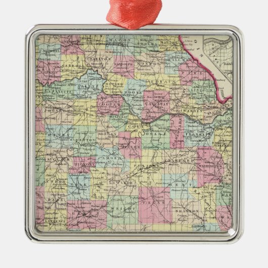 Missouri 8 silbernes ornament (Vorne)