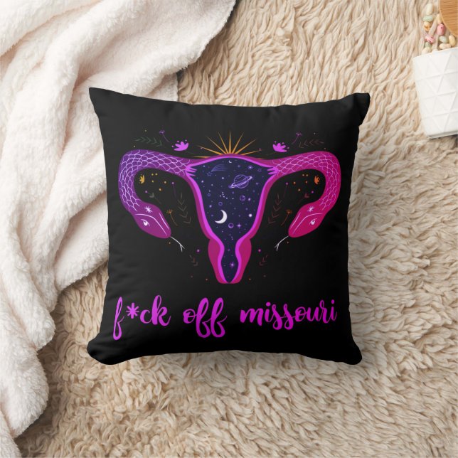 Missouri Abortion Ban Celestial Uterus Protest Kissen (Decke)