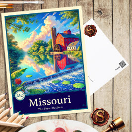 Missouri | Anime Style Cel Schattenkarte Postkarte