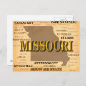 Missouri Antique Karte (Vorne/Hinten)