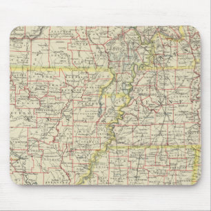 Missouri, Arkansas, Kentucky, Tennessee Mousepad
