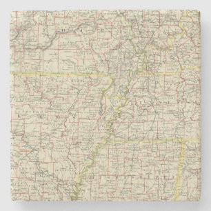 Missouri, Arkansas, Kentucky, Tennessee Steinuntersetzer