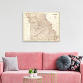 Missouri Atlas Map Leinwanddruck (Insitu (Wohnzimmer))