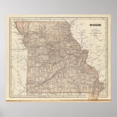 Missouri Atlas Map Poster (Vorne)