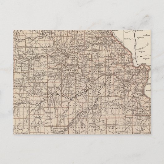 Missouri Atlas Map Postkarte (Vorderseite)