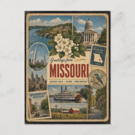 Missouri Authentische Vintage-Postkarte Postkarte