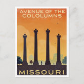 Missouri Avenue of the Columns Art Postkarte (Vorderseite)