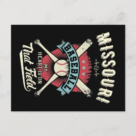 Missouri Baseball Postkarte (Vorderseite)