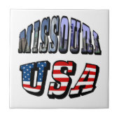 Missouri-Bild und USA-Text Fliese (Vorderseite)