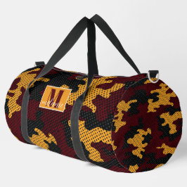 Missouri Black & Gold Tiger Camo Printed Duffle Bag