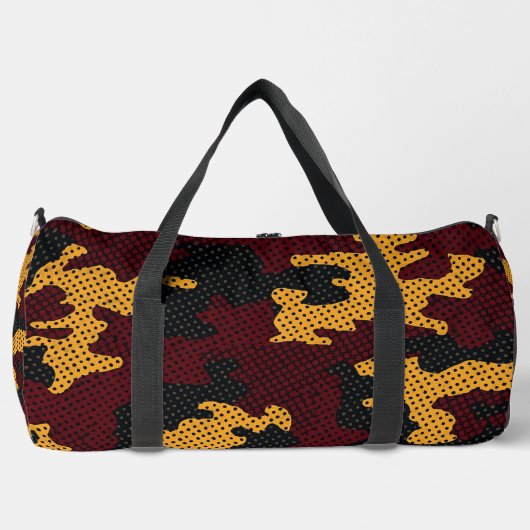 Missouri Black & Gold Tiger Camo Printed Duffle Bag (Vorderseite)