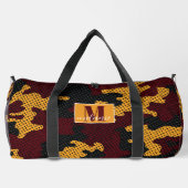 Missouri Black & Gold Tiger Camo Printed Duffle Bag (Rückseite)
