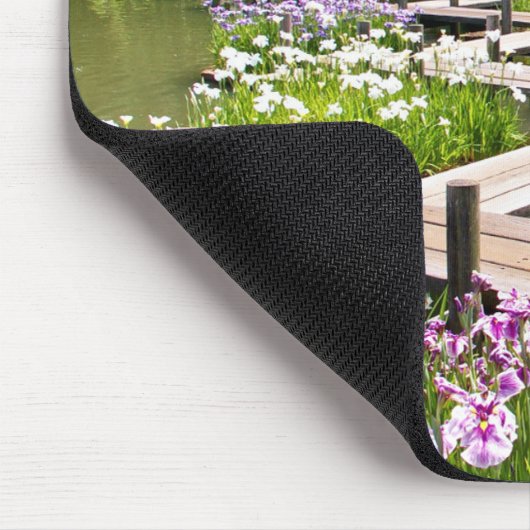 Missouri Botanical Garden Zig Zag Bridge Mousepad (Ecke)