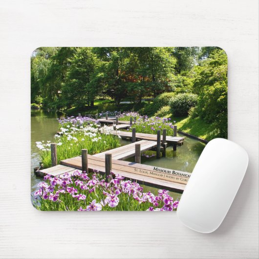Missouri Botanical Garden Zig Zag Bridge Mousepad (Mit Mouse)