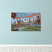 Missouri (Bridge View) - Große Letter-Szenen Leinwanddruck (Insitu (Holzboden))