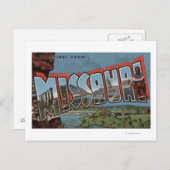 Missouri (Bridge View) - Große Letter-Szenen Postkarte (Vorne/Hinten)