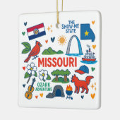 Missouri Custom Family Trip Christmas Keramikornament (Links)
