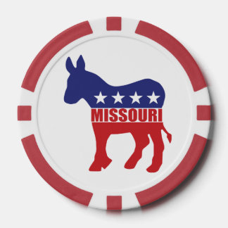 Missouri Demokrat Donkey Pokerchips