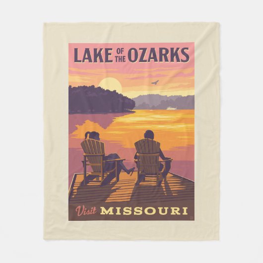 Missouri | Der Ozarksee Fleecedecke (Vorderseite)