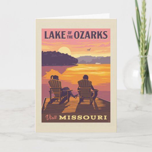 Missouri | Der Ozarksee Karte (Vorderseite)