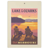 Missouri | Der Ozarksee Klemmbrett (Rückseite)