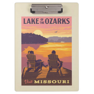 Missouri   Der Ozarksee Klemmbrett