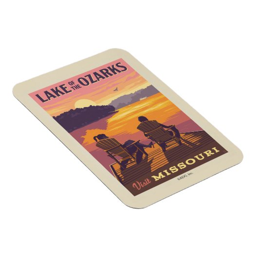 Missouri | Der Ozarksee Magnet (Rechte Seite)