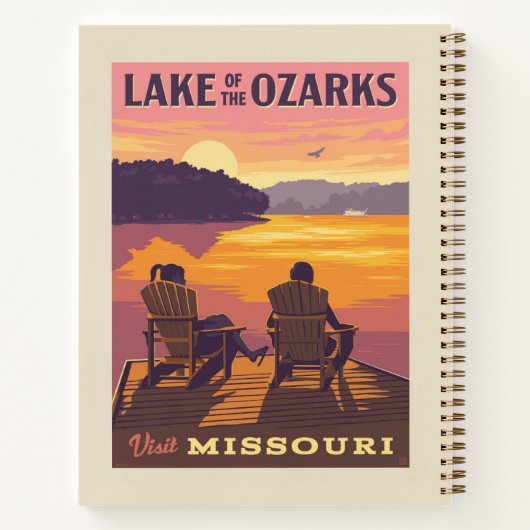 Missouri | Der Ozarksee Notizblock (Rückseite)