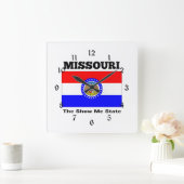 Missouri, der Staat "Show Me" Quadratische Wanduhr (Zuhause)