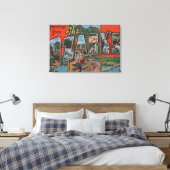 Missouri - Die Ozarks - Großbuchstaben Szenen 2 Leinwanddruck (Insitu (Schlafzimmer))