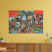 Missouri - Die Ozarks - Großbuchstaben Szenen 2 Leinwanddruck (Insitu (Wohnzimmer))