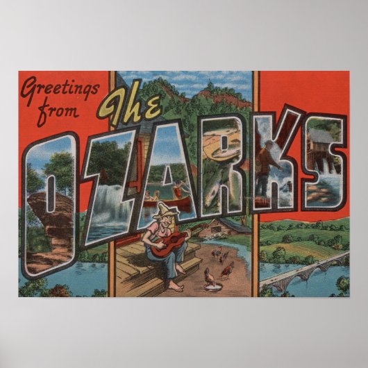 Missouri - Die Ozarks - Großbuchstaben Szenen 2 Poster (Vorne)
