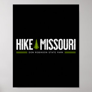 Missouri Don Robinson State Park Wanderung Baum Re Poster
