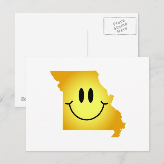 Missouri Face Postkarte (Vorne/Hinten)