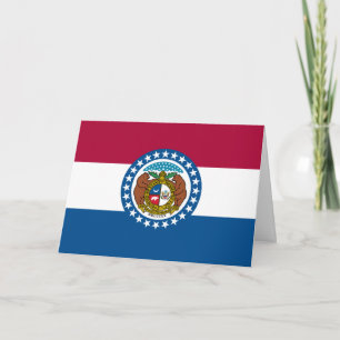 Missouri-Flagge, Flagge von Missouri Karte