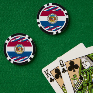 Missouri-Flagge & Siegel, Missouri Pokerchips