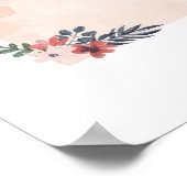 Missouri Floral Watercolor Staat Poster (Ecke)