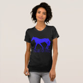Missouri Fox Trotter Blue Silhouette T-Shirt (Vorne ganz)