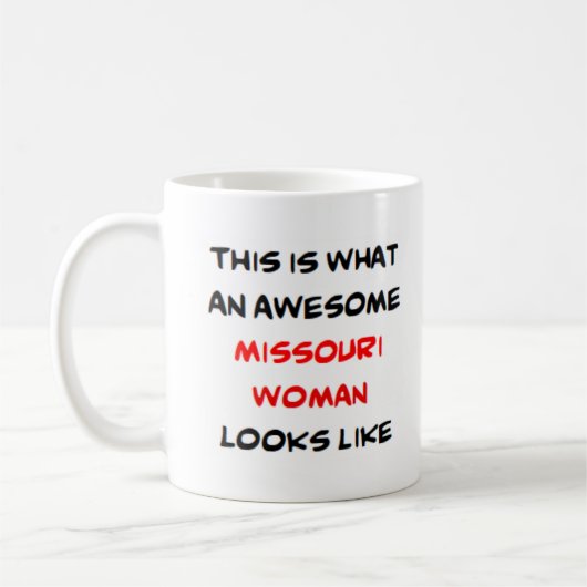 Missouri-Frau, großartige Kaffeetasse (Links)
