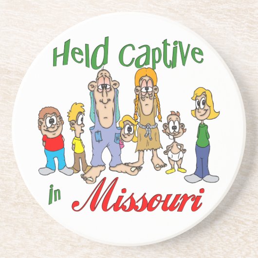 Missouri Funny Trailer Park Sandstone Untersetzer (Vorne)