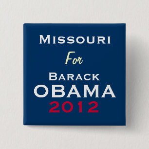 MISSOURI für Kampagnen-Knopf OBAMA 2012 Button