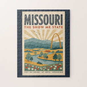 Missouri Gateway Arch Illustration Reise Kunst Puzzle