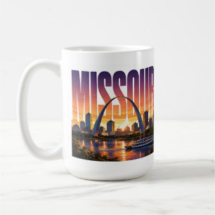 Missouri Gateway Arch Uferfront Skyline Kaffeetasse