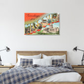 Missouri (Gebäude Hauptstadt) - Großbuchstaben Leinwanddruck (Insitu (Schlafzimmer))