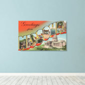 Missouri (Gebäude Hauptstadt) - Großbuchstaben Leinwanddruck (Insitu (Holzboden))