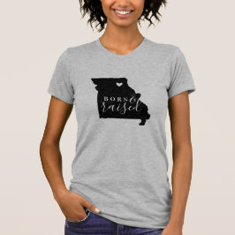 Missouri Geborenes und aufgestelltes Staat T-Shirt