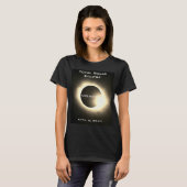 Missouri Gesamte Sonnenfinsternis 8. April 2024 T-Shirt (Vorne ganz)