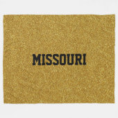 MISSOURI GOLD FLAKE Fleece Blanket (Vorderseite (Horizontal))